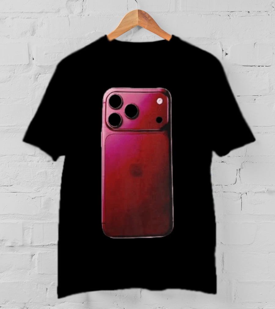 Apple Deep Burgundy Concept Smartphone Rear Camera Island Glass Back T-Shirt