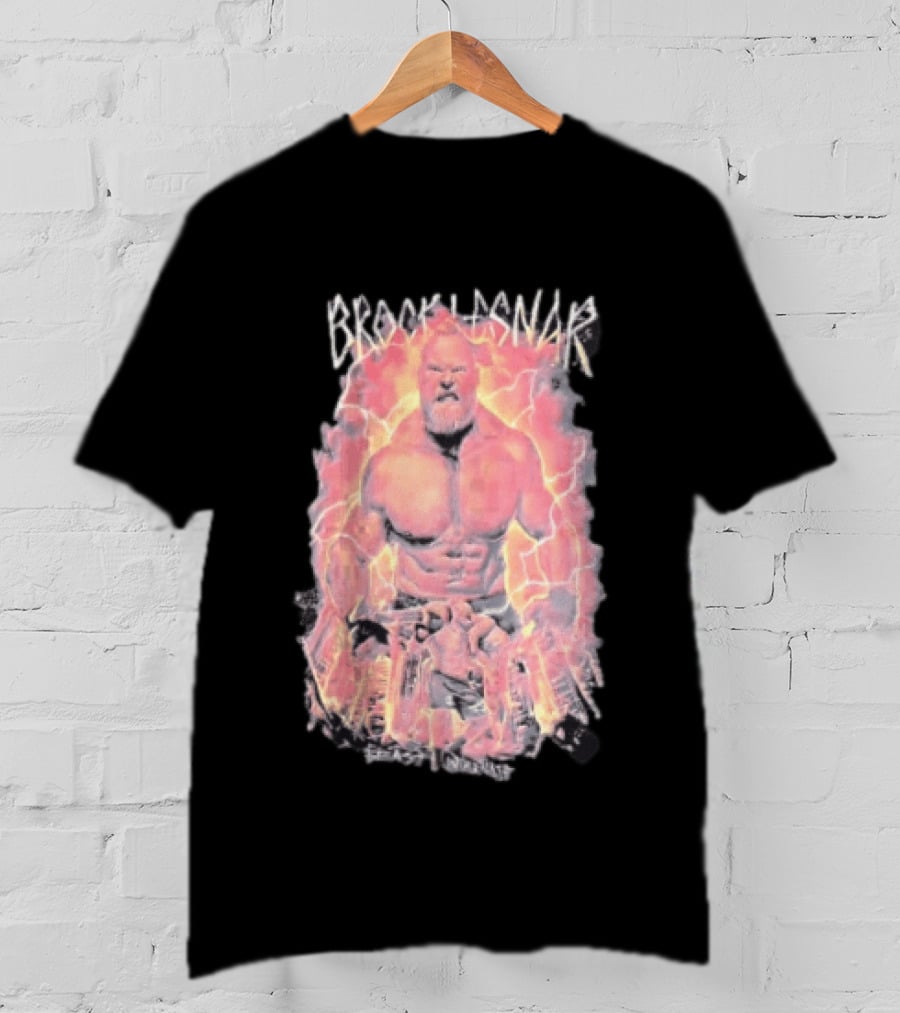 Brock Lesnar Beast Incarnate WWE Lightning Power T-Shirt