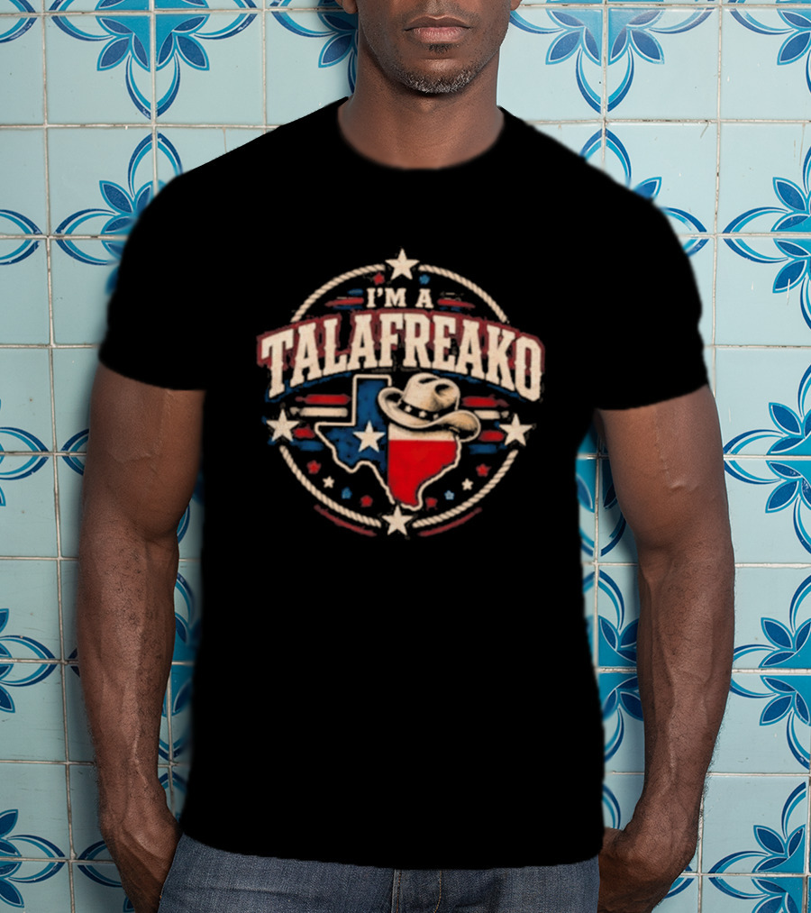 I'm A Talafreako 2026 James Talarico Texas Election Cowboy Hat Lone Star Map T-Shirt