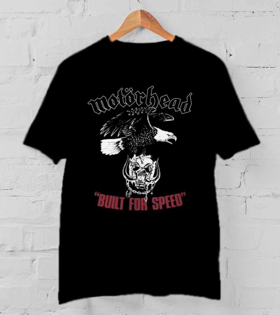 Motorhead Built For Speed Eagle Motif T-Shirt