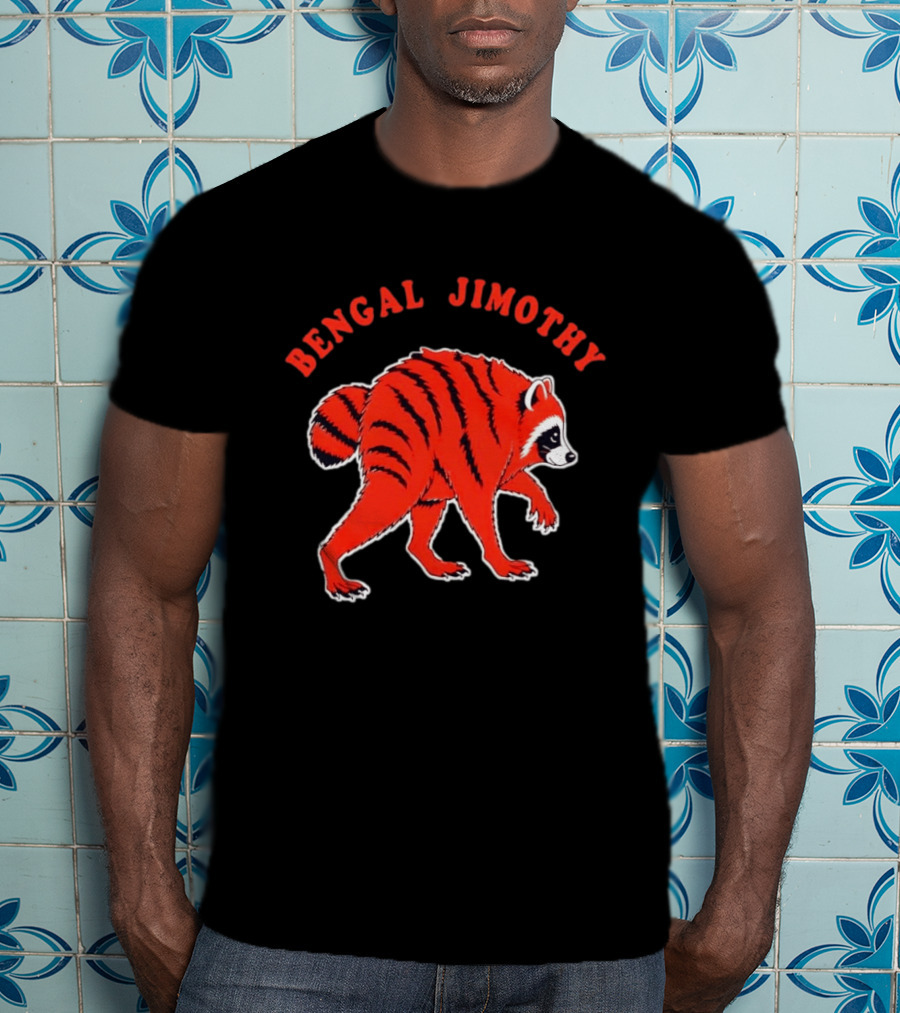 Bengal Jimothy Raccoon Cincinnati Bengals Fan T-Shirt