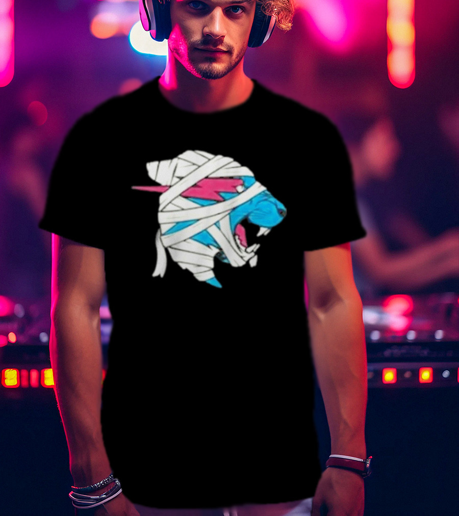 Mrbeast Mummy Panther Wrapped Beast Head T-Shirt