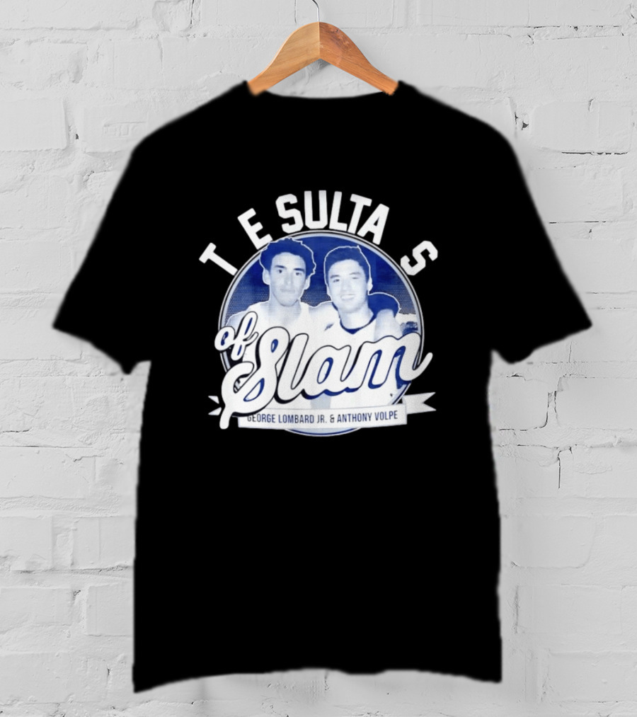 New York Yankees The Sultans Of Slam George Lombard Jr. Anthony Volpe T-Shirt