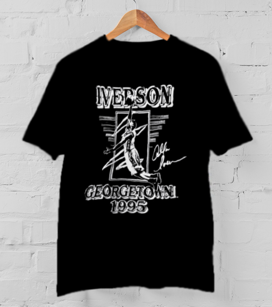 Iverson Georgetown 1995 Allen Iverson Basketball Player T-Shirt