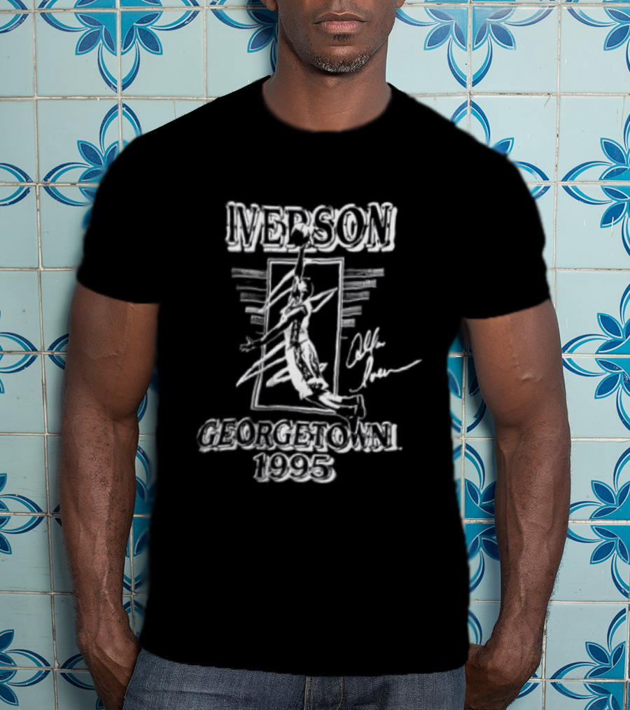 Iverson Georgetown 1995 Allen Iverson Basketball Player T-Shirt
