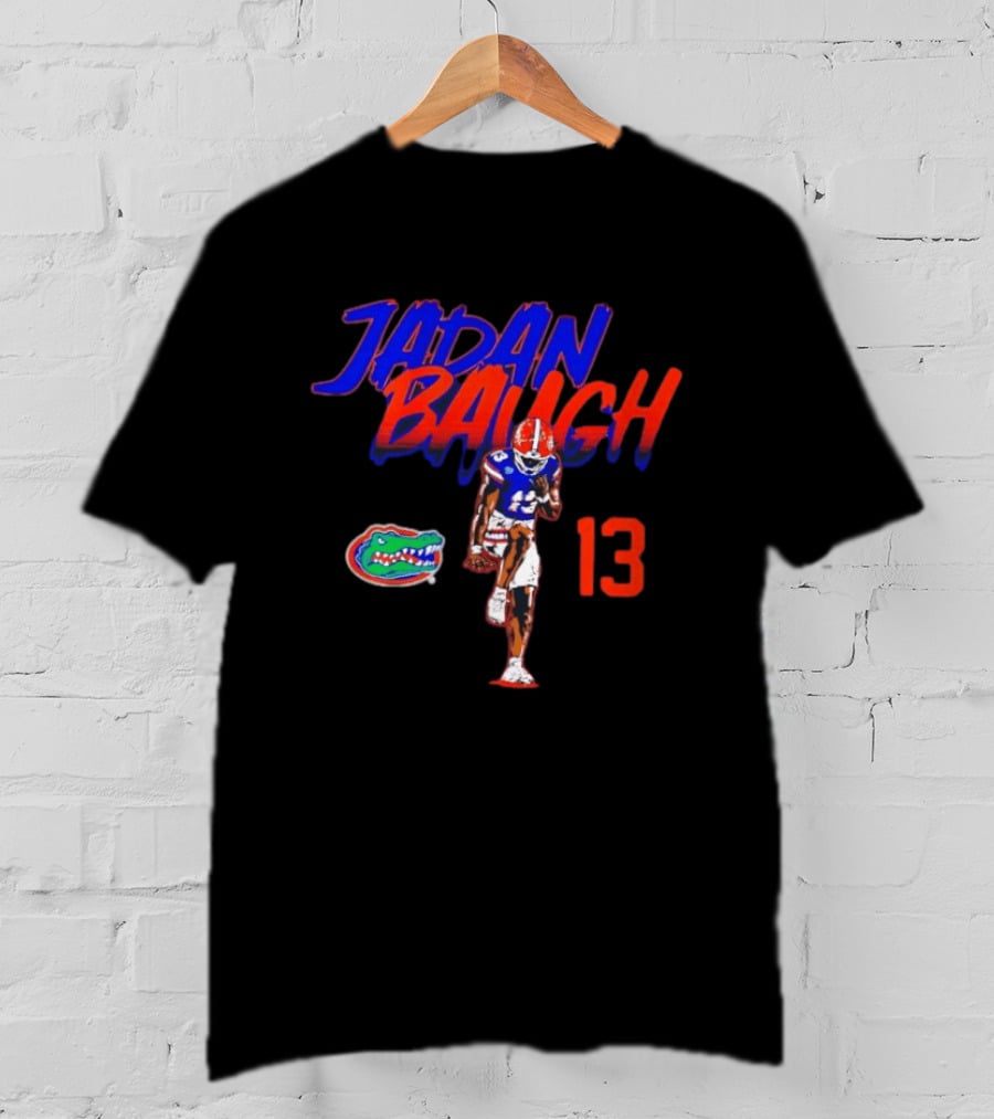 Florida Gators Jadan Baugh 13 Player Pose With Team T-Shirt