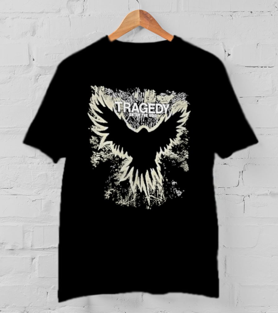 Original Tragedy Band Enter The Void Raven Bird Wings Spread T-Shirt