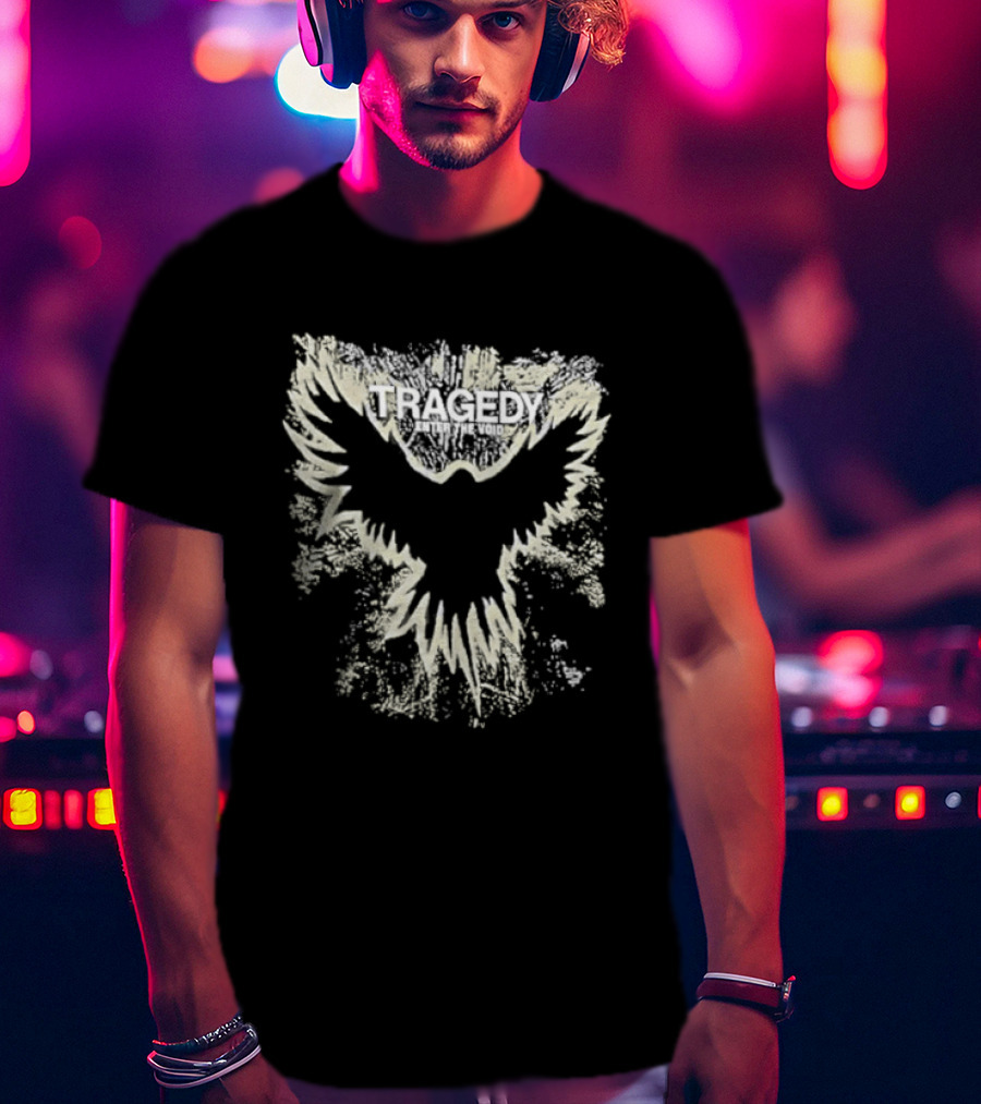 Original Tragedy Band Enter The Void Raven Bird Wings Spread T-Shirt