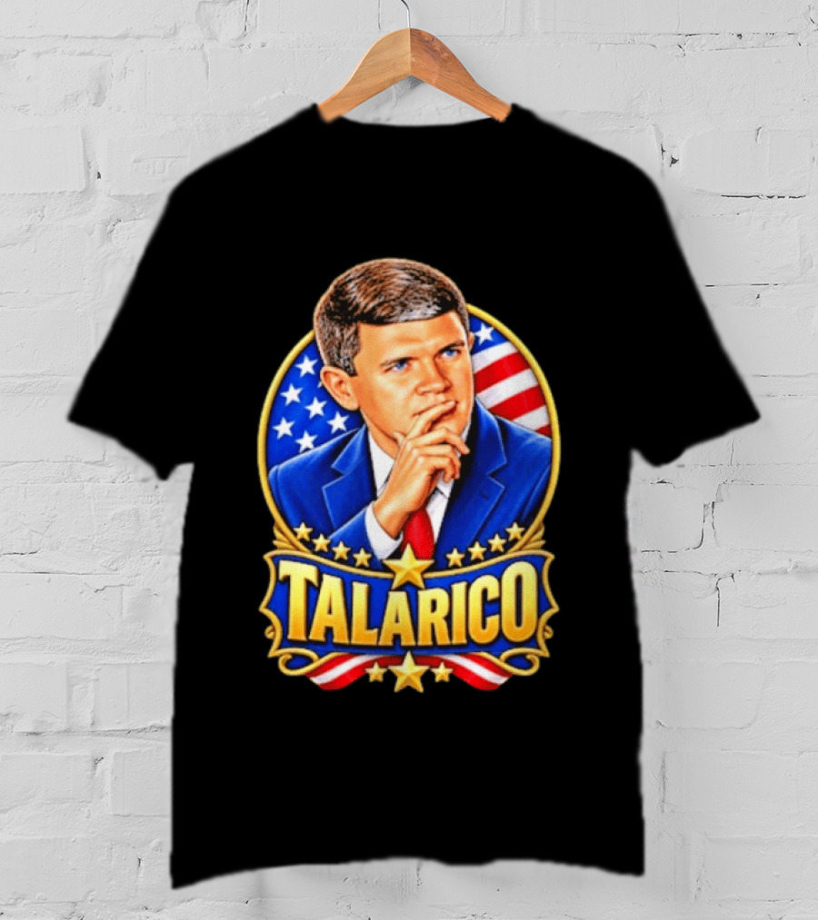 Talarico Presidential Style With American Flag T-Shirt