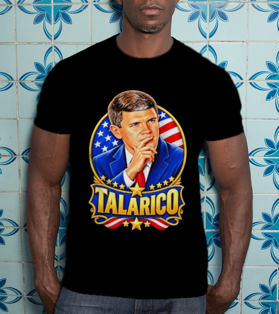Talarico Presidential Style With American Flag T-Shirt