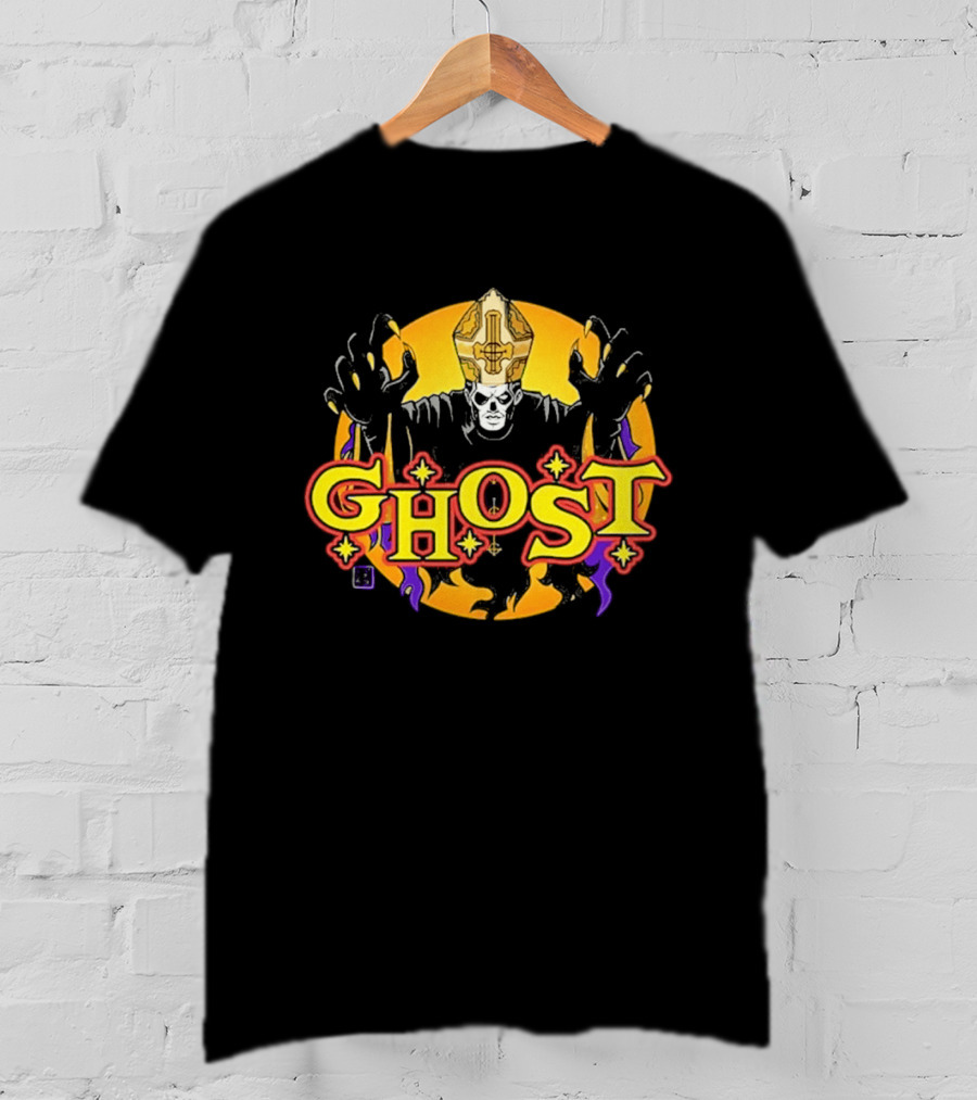 Ghost Band Spirit Halloween Collaboration Skull And Cross T-Shirt