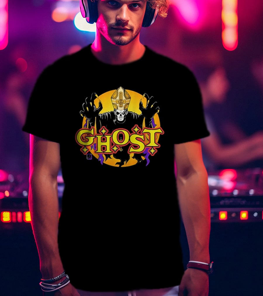 Ghost Band Spirit Halloween Collaboration Skull And Cross T-Shirt