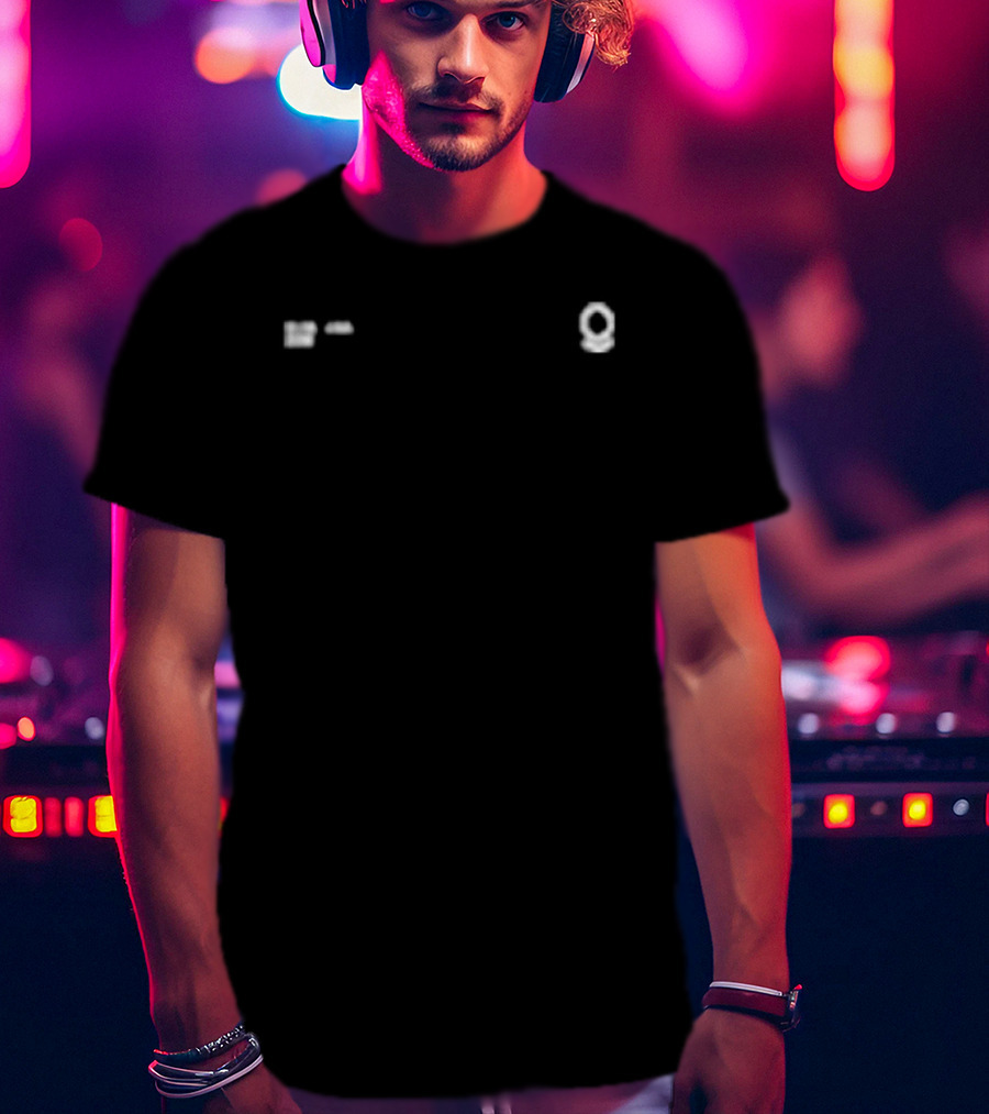 Palantir Black Overdye Atlas With Pixelated Stylized Number 9 T-Shirt