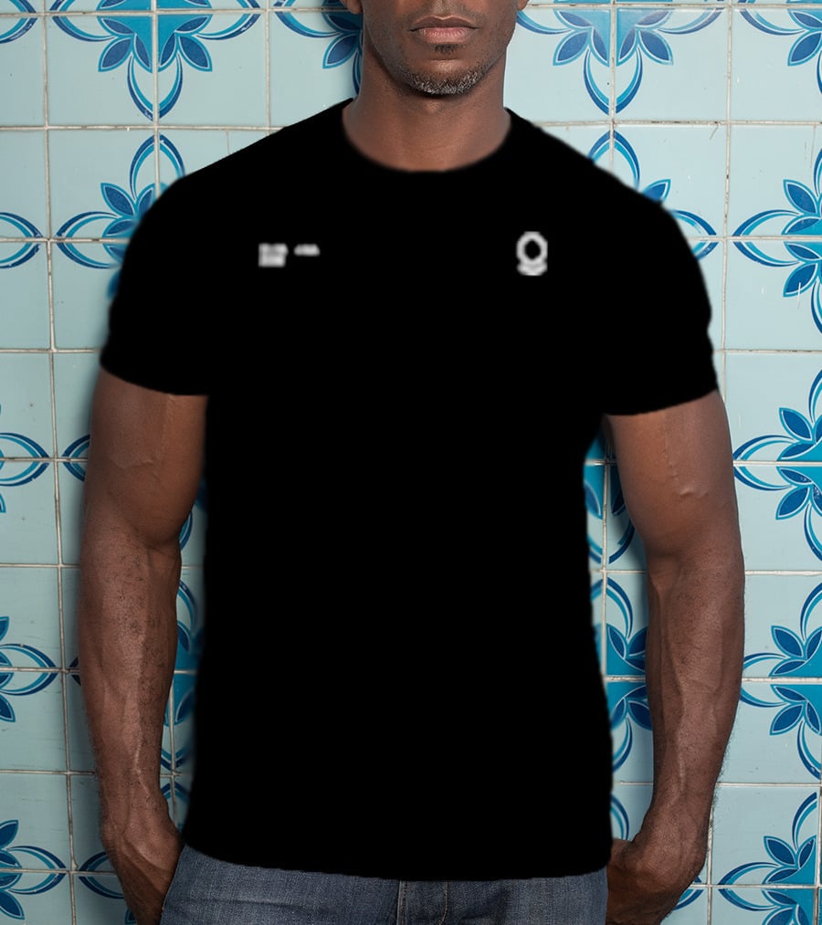 Palantir Black Overdye Atlas With Pixelated Stylized Number 9 T-Shirt