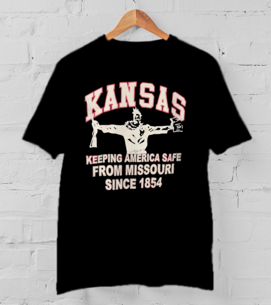 Kansas Keeping America Safe From Missouri Since 1854 Wizard Of Oz T-Shirt