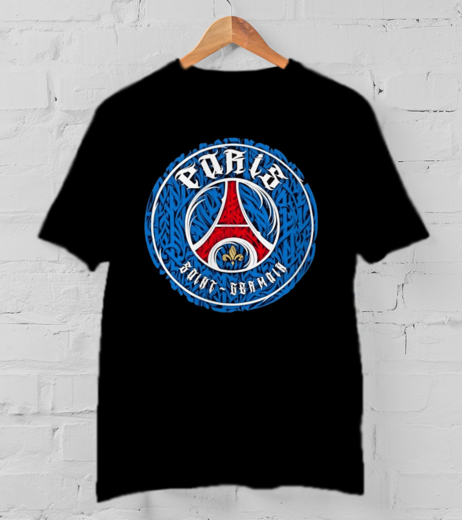 Paris Saint Germain PSG Tribal Fleur De Lis Football T-Shirt