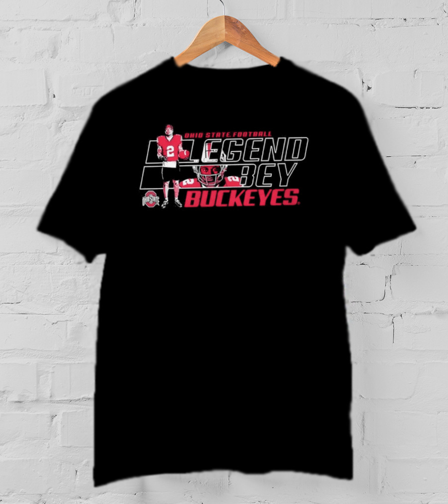 Ohio State Buckeyes Legend Bey No 2 Football Cowboys 2021 T-Shirt