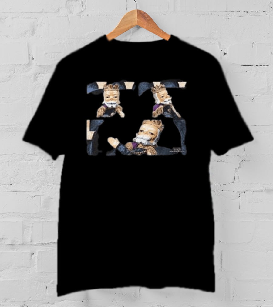 Mister Rogers Neighborhood King Friday Black Vintage Retrokid Shop T-Shirt