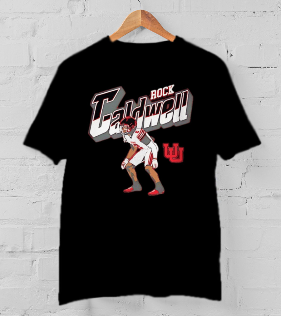 Utah Utes Rock Caldwell Football Number 2 Player U T-Shirt