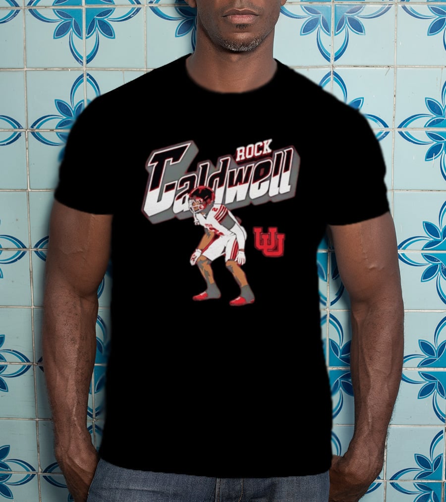 Utah Utes Rock Caldwell Football Number 2 Player U T-Shirt
