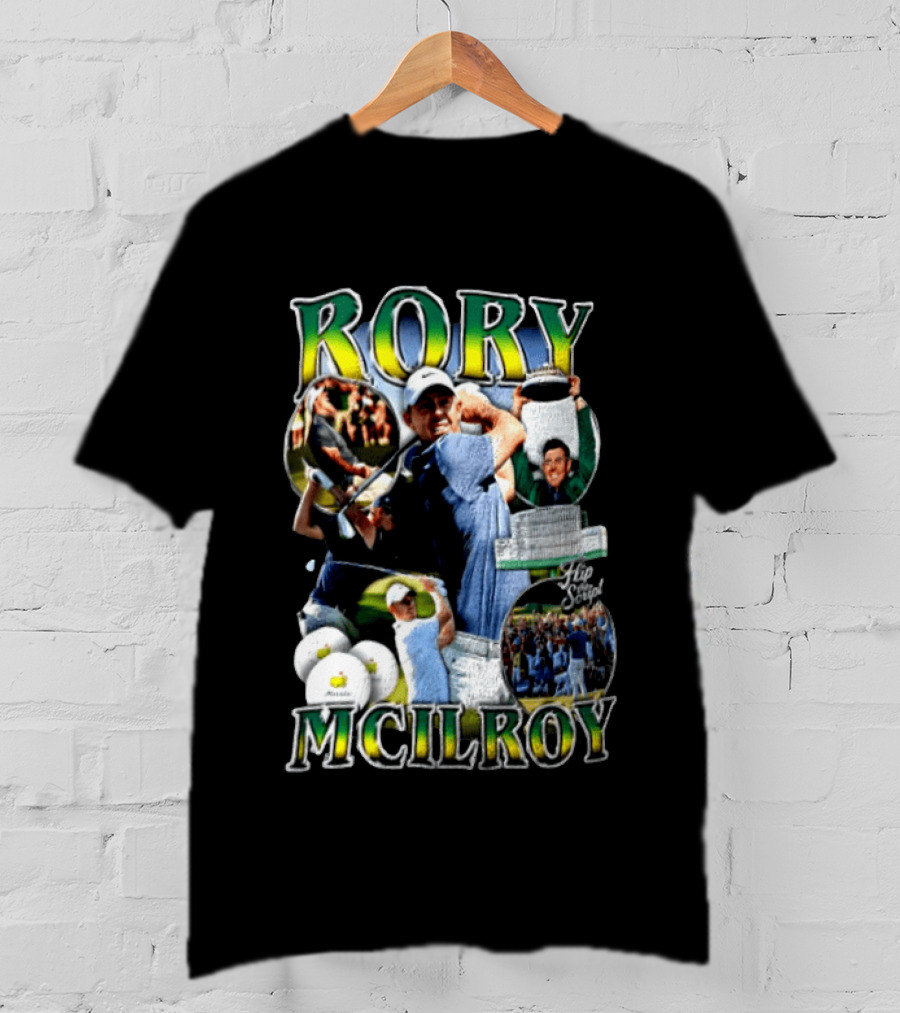 Rory McIlroy Flip The Script Golf Masters Tournament Highlights And Victories T-Shirt
