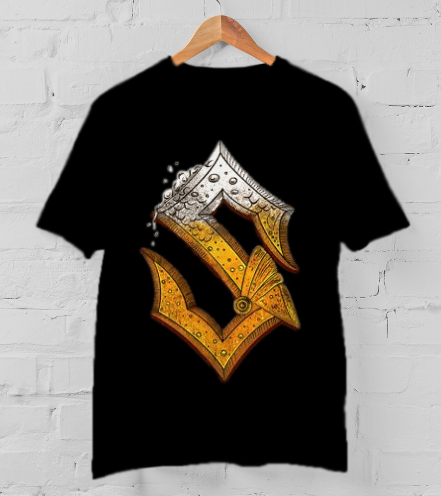 Sabaton Store Noch Ein Bier 2026 Letter S Beer Foam T-Shirt
