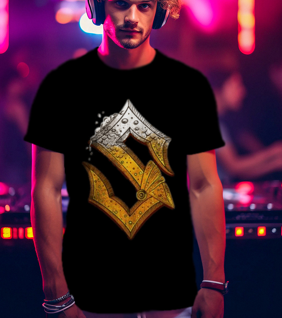 Sabaton Store Noch Ein Bier 2026 Letter S Beer Foam T-Shirt