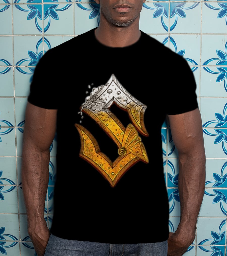Sabaton Store Noch Ein Bier 2026 Letter S Beer Foam T-Shirt