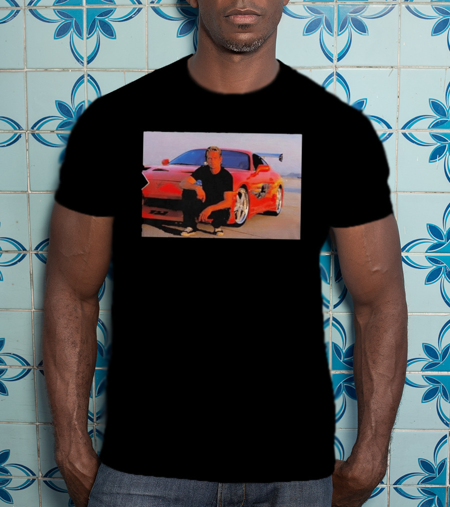 Dad Birthday Paul Walker Nissan Skyline R34 Father's Day Racing Fan T-Shirt