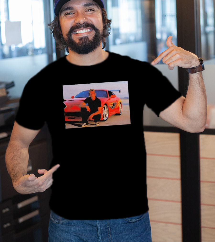 Dad Birthday Paul Walker Nissan Skyline R34 Father's Day Racing Fan T-Shirt