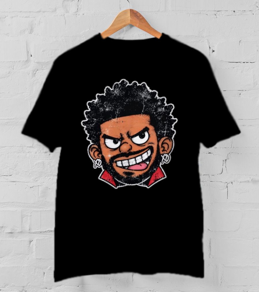 The Weeknd XO Earrings Cartoon T-Shirt