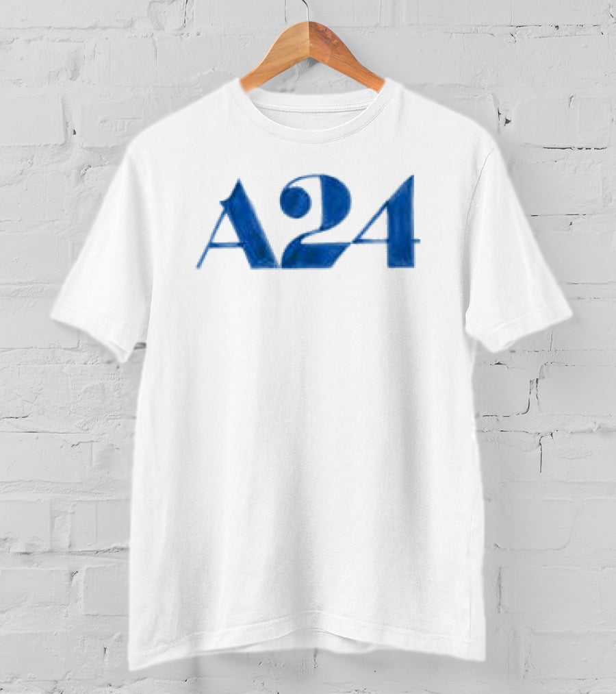 A24 Blue Watercolor Texture T-Shirt