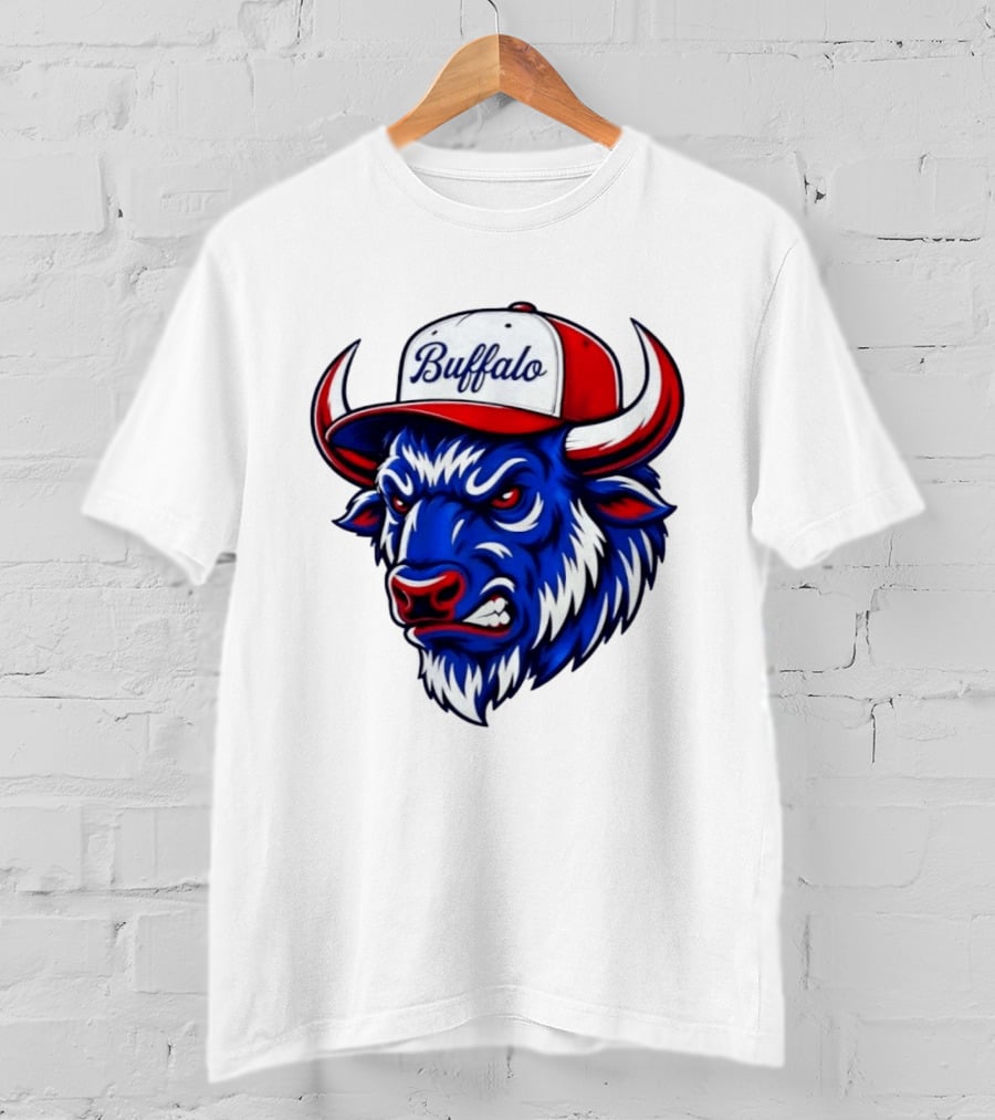 Buffalo Bison Bull Hat Sports T-Shirt