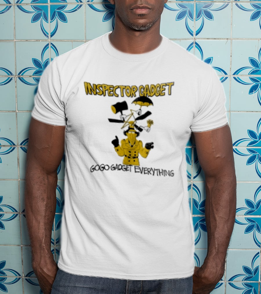 Inspector Gadget GoGo Gadget Everything Phrases And Iconic Imagery From The Classic Animated Series T-Shirt
