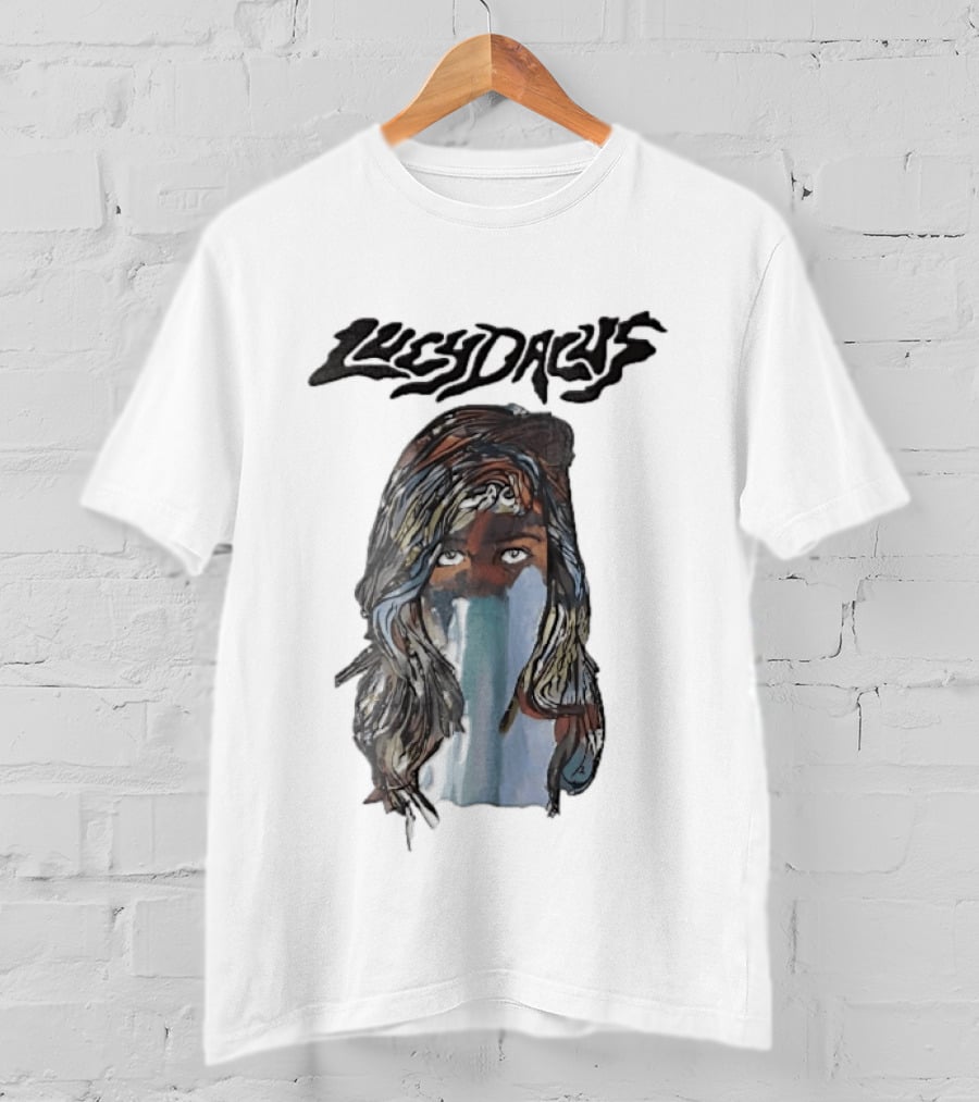 Lucy Dacus Watercolor Woman Face T-Shirt