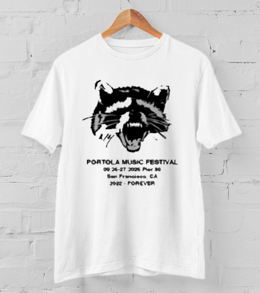 Portola Music Festival Forever Feral 2026 Lineup Cat T-Shirt