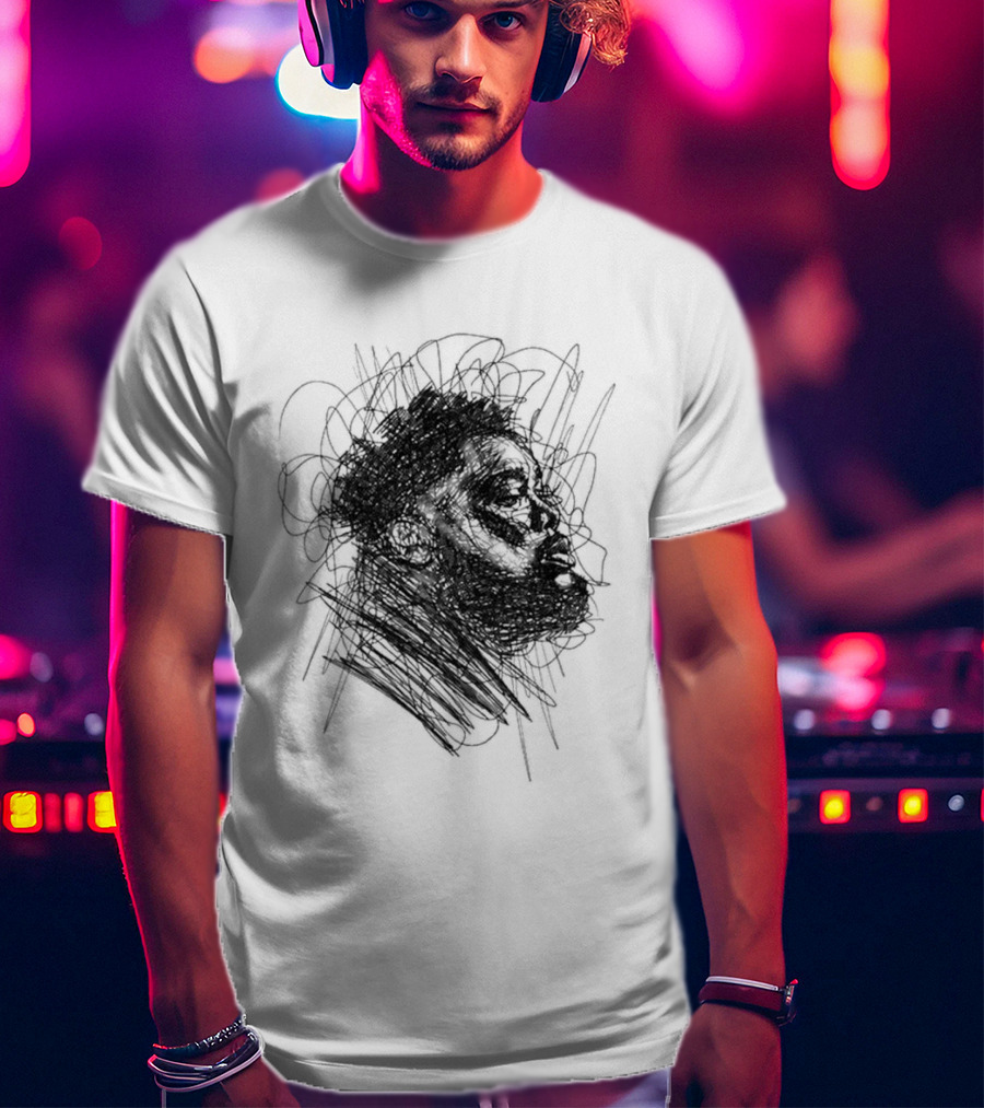 Rod Wave Dont Look Down Tour 2026 Hand Drawn Sketch T-Shirt