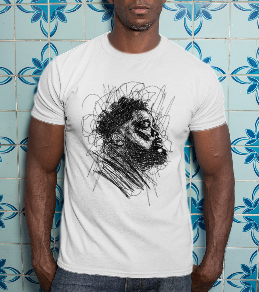 Rod Wave Dont Look Down Tour 2026 Hand Drawn Sketch T-Shirt
