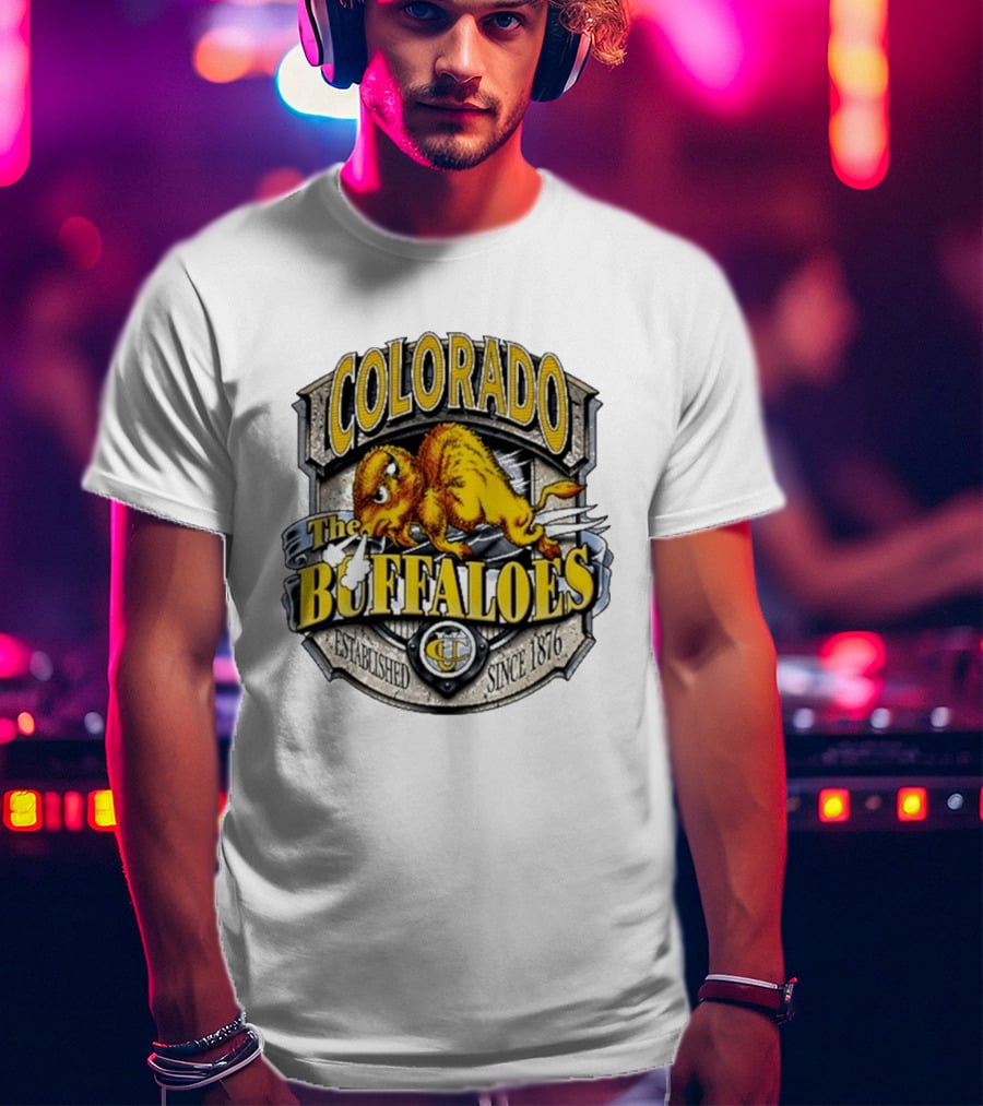 Colorado Buffaloes CU The Buffaloes Established Since 1876 T-Shirt