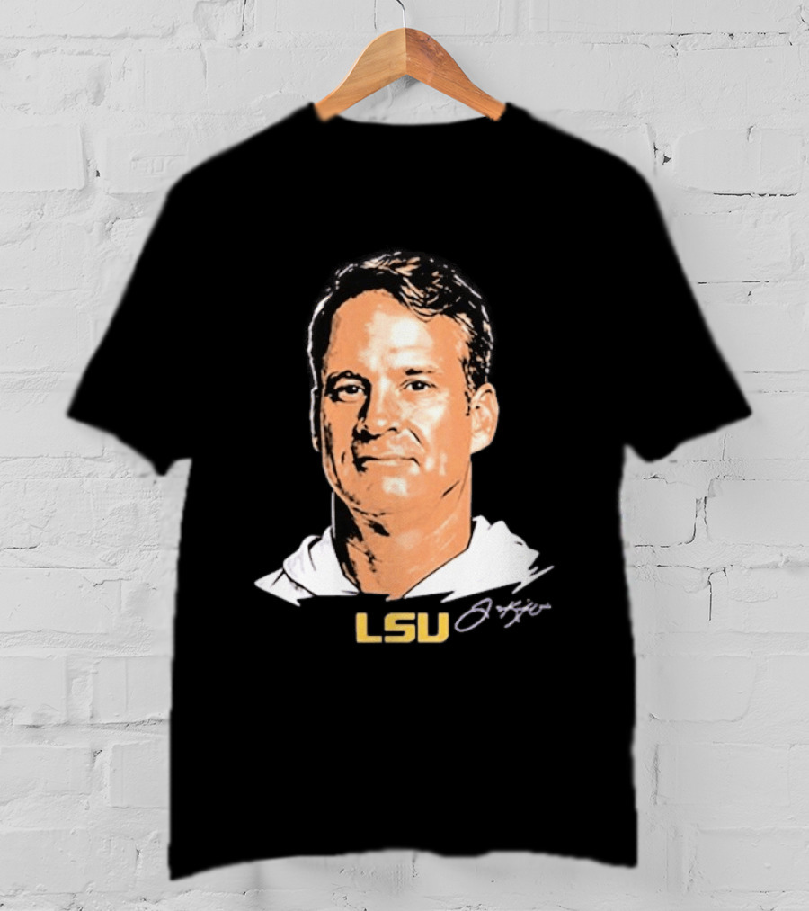Lane Kiffin LSU Tigers Signature Big Head T-Shirt