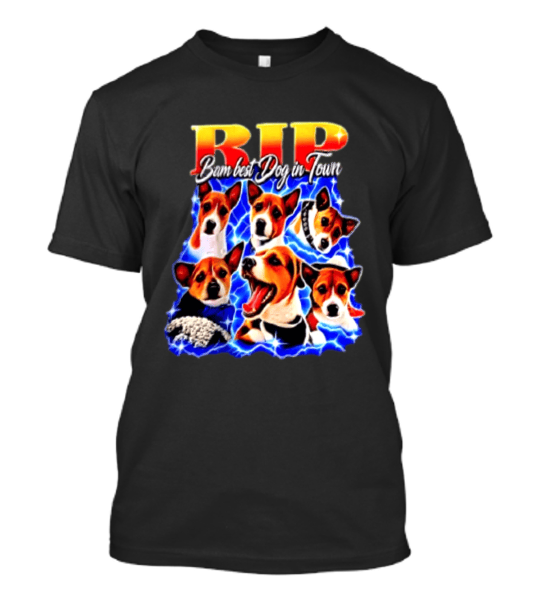 RIP Bam Best Dog In Town Jack Russells Lightning T-Shirt