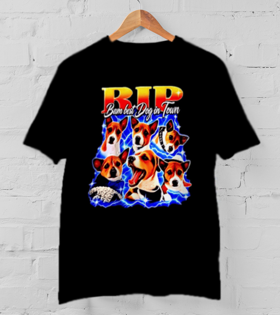 RIP Bam Best Dog In Town Jack Russells Lightning T-Shirt