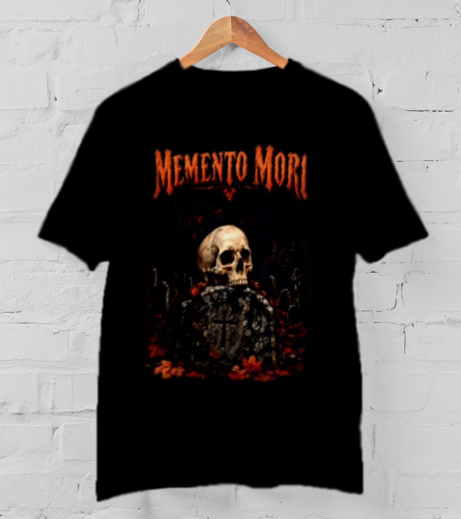 Memento Mori Skull Graveyard Gothic T-Shirt