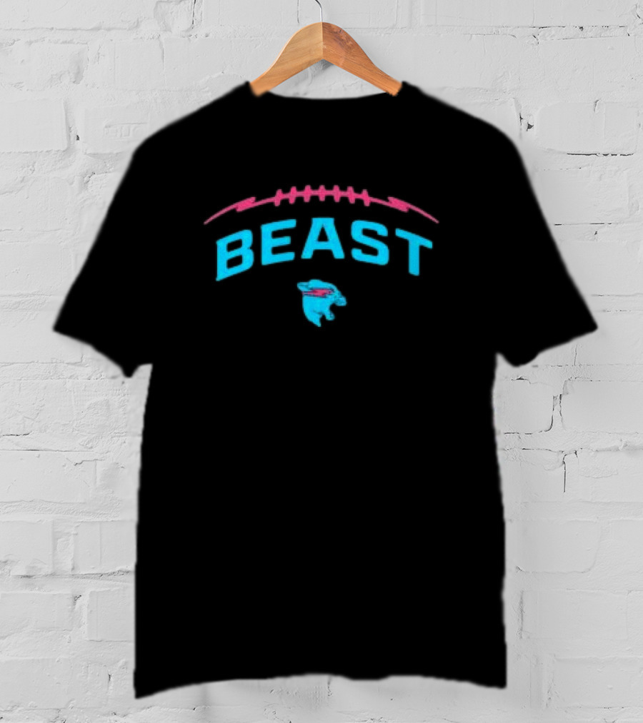 Mrbeast Store Beast Football Panther T-Shirt