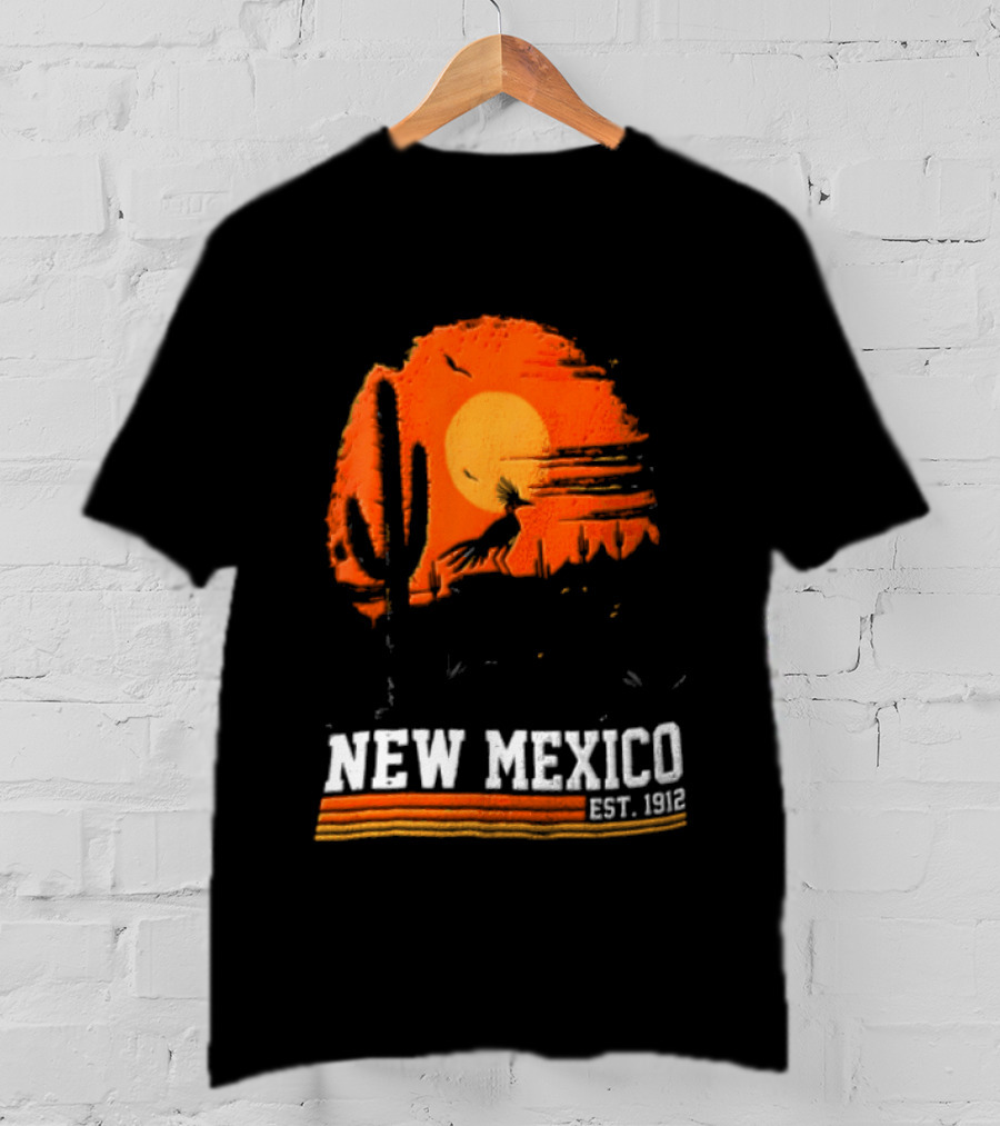 New Mexico Cactus Desert Vibes Est. 1912 Sun T-Shirt
