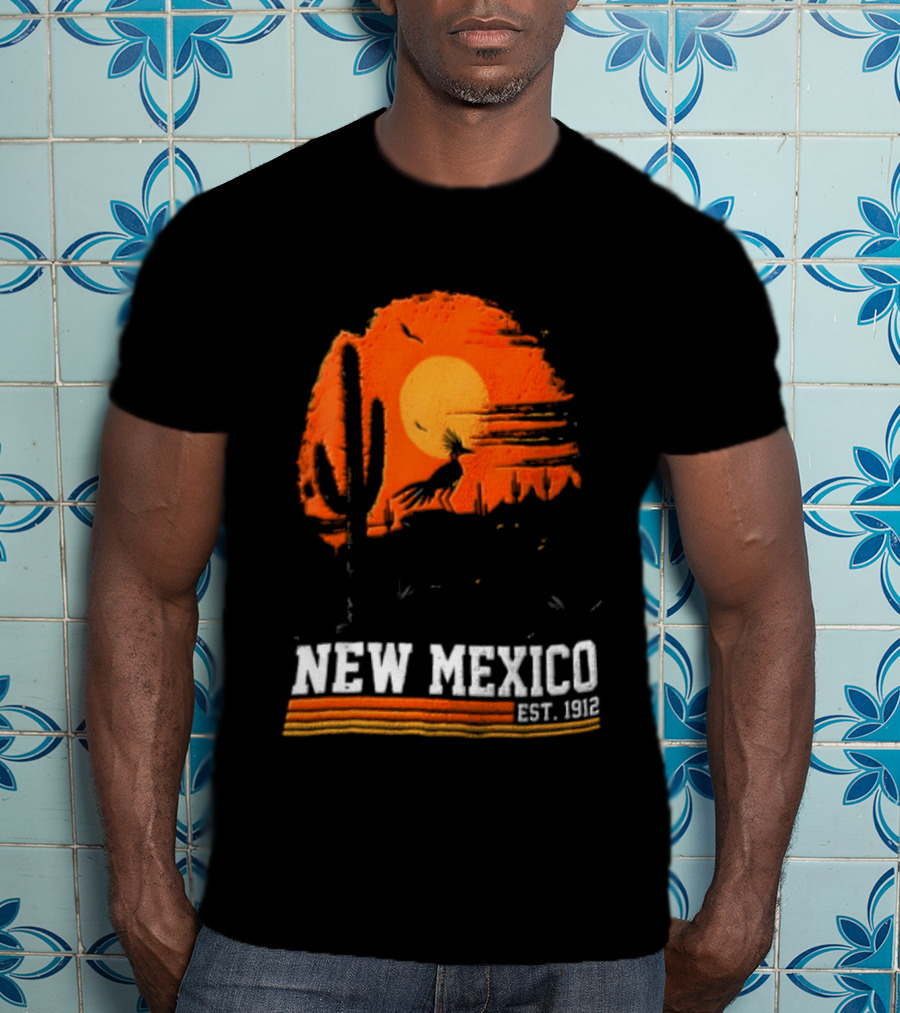 New Mexico Cactus Desert Vibes Est. 1912 Sun T-Shirt