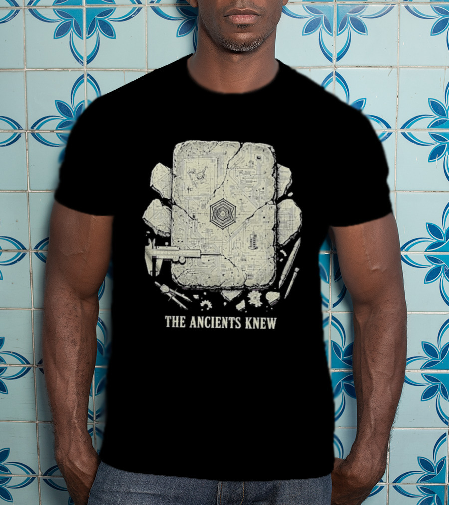 The Ancients Knew Ancient Technology Archaeology Symbols And Tools T-Shirt
