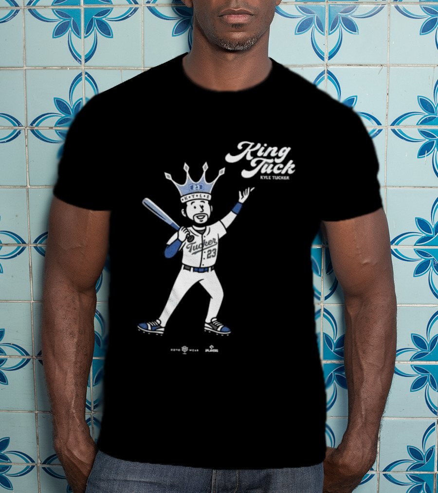 King Tuck Kyle Tucker Baseball 23 Crown Blue T-Shirt