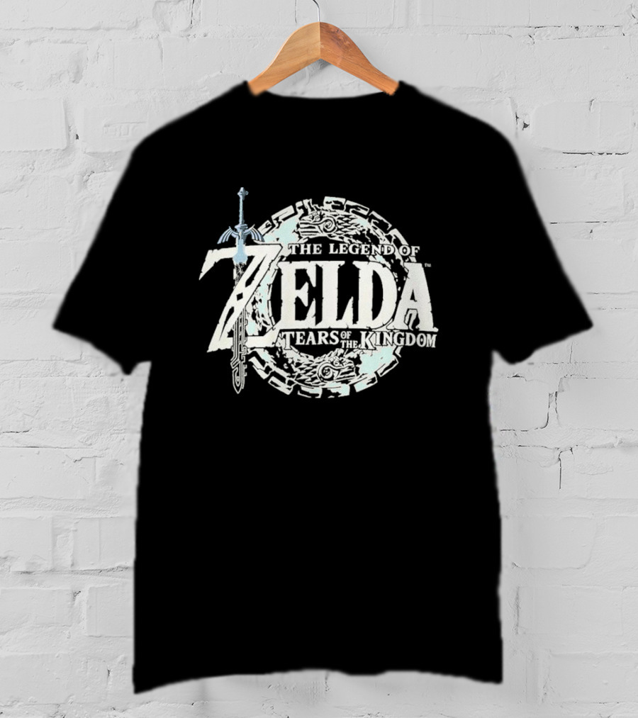 The Legend Of Zelda Tears Of The Kingdom Logo And Master Sword Element T-Shirt