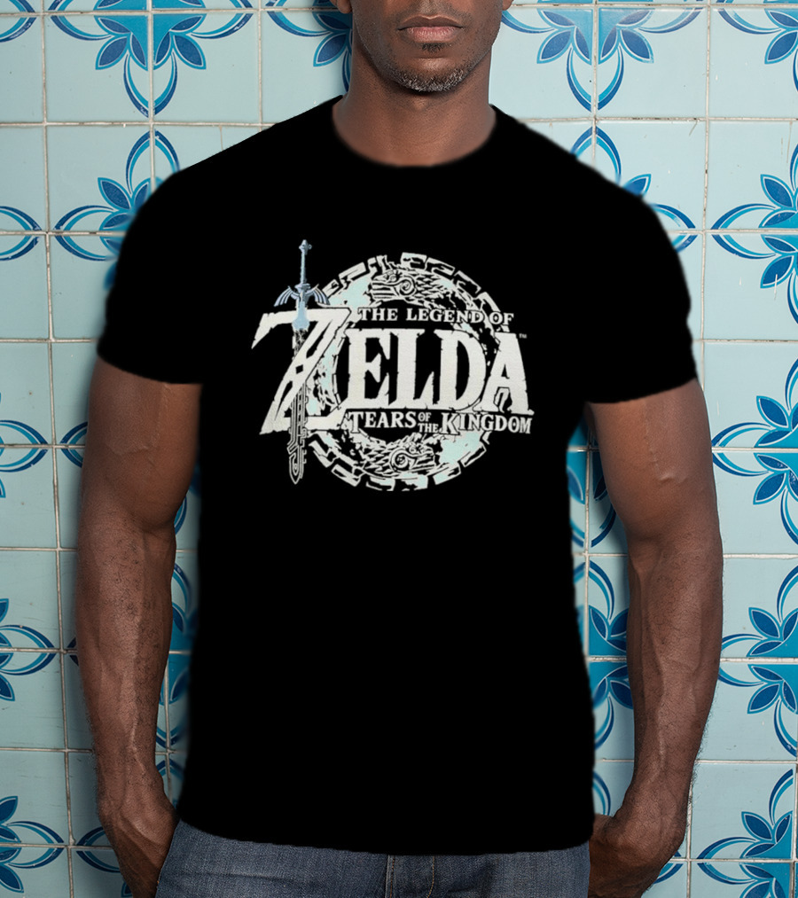 The Legend Of Zelda Tears Of The Kingdom Logo And Master Sword Element T-Shirt